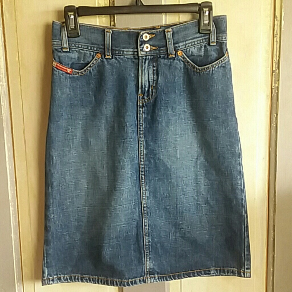 90's vintage Guess Denim Skirt